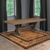ACME Pascaline Gray Fabric Rustic Brown & Oak Dining Table Model DN00702