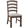 ACME Pascaline Gray Fabric Rustic Brown & Oak Side Chair (Set-2) Model DN00703