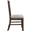 ACME Pascaline Gray Fabric Rustic Brown & Oak Side Chair (Set-2) Model DN00703