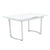 ACME Palton High Gloss White Dining Table Model DN00732
