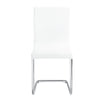 ACME Palton White Synthetic Leather & Chrome Side Chair (Set-2) Model DN00733