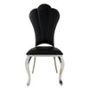 ACME Cyrene Black Synthetic Leather Side Chair (Set-2) Model DN00927