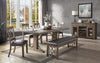 ACME Raphaela Weathered Cherry Dining Table Model DN00980