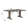 ACME Raphaela Weathered Cherry Dining Table Model DN00980