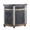 ACME Rahma Antique Ebony Top Grain Leather & Aluminum Bar Table Model DN01019