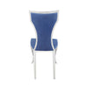 ACME Azriel Blue Velvet & Mirroed Silver Side Chair(Set-2) Model DN01192