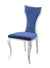 ACME Azriel Blue Velvet & Mirroed Silver Side Chair(Set-2) Model DN01192