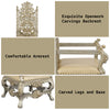 ACME Danae Synthetic Leather Champagne & Gold Arm Chair (Set-2) Model DN01199