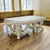 ACME Sorina Antique Gold Dining Table Model DN01208