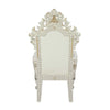 ACME Adara Pearl White Synthetic Leather & Antique White Arm Chair (Set-2) Model DN01231