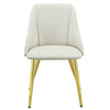 ACME Gaines White Synthetic Leather Side Chair(Set-2) Model DN01259