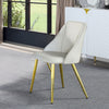 ACME Gaines White Synthetic Leather Side Chair(Set-2) Model DN01259