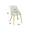 ACME Gaines White Synthetic Leather Side Chair(Set-2) Model DN01259
