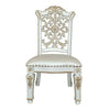 ACME Vendome Synthetic Leather & Antique Pearl Side Chair (Set-2) Model DN01347