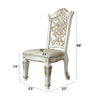 ACME Vendome Synthetic Leather & Antique Pearl Side Chair (Set-2) Model DN01347