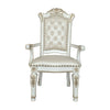 ACME Vendome Synthetic Leather & Antique Pearl Arm Chair (Set-2) Model DN01349