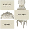 ACME Bently Fabric & Champagne Side Chair (Set-2) Model DN01369