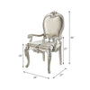 ACME Bently Fabric & Champagne Arm Chair (Set-2) Model DN01370
