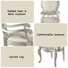 ACME Bently Fabric & Champagne Arm Chair (Set-2) Model DN01370