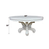 ACME Versailles Synthetic Leather & Bone White Round Dining Table Model DN01388