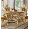 ACME Bernadette Gold Round Dining Table Model DN01469