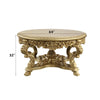 ACME Bernadette Gold Round Dining Table Model DN01469