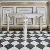 ACME Vendome Antique Pearl Counter Height Table Model DN01515