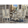 ACME Vendome Synthetic Leather & Antique Pearl Side Chair (Set-2) Model DN01554