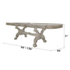 ACME Dresden Bone White Dining Table (136") Model DN01695