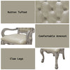 ACME Dresden Synthetic Leather & Bone White Arm Chair (Set-2) Model DN01697