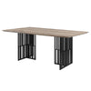 ACME Zudora Antique Oak & Black Dining Table Model DN01757