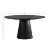 ACME Froja Black Round Dining Table Model DN01802