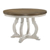 ACME Cillin Walnut & Antique White Round Dining Table Model DN01805
