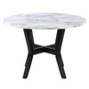 ACME Kusa Engineered Stone & Black 5 Piece Pack Dining Set Model DN02014