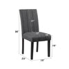 ACME Kusa Engineered Stone & Black 5 Piece Pack Dining Set Model DN02014