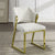 ACME Galdesa Teddy Sherpa & Mirrored Gold Side Chair (Set-2) Model DN02107