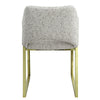 ACME Galdesa Teddy Sherpa & Mirrored Gold Side Chair (Set-2) Model DN02107