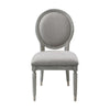 ACME Adalynn Gray Fabric & Weathered Gray Oak Side Chair (Set-2) Model DN02125