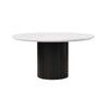 ACME Jaramillo Engineered Marble & Rustic Espresso Round Dining Table Model DN02141