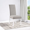 ACME Hollyn Gray Linen & White Side Chair (Set-2) Model DN02160