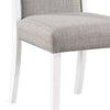 ACME Hollyn Gray Linen & White Side Chair (Set-2) Model DN02160
