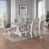 ACME Hollyn Gray Linen & White Side Chair (Set-2) Model DN02160