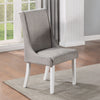 ACME Hollyn Gray Linen & White Side Chair (Set-2) Model DN02161