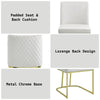 ACME Zazie White Velvet & Gold Side Chair(Set-2) Model DN02232