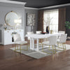 ACME Zazie White Velvet & Gold Side Chair(Set-2) Model DN02232