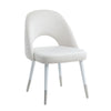 ACME Zemirah White Velvet & White Side Chair(Set-2) Model DN02234