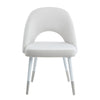 ACME Zemirah White Velvet & White Side Chair(Set-2) Model DN02234