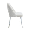 ACME Zemirah White Velvet & White Side Chair(Set-2) Model DN02234