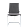 ACME Zlatan Gray Velvet & Chrome Side Chair(Set-2) Model DN02235