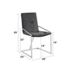 ACME Zlatan Gray Velvet & Chrome Side Chair(Set-2) Model DN02235